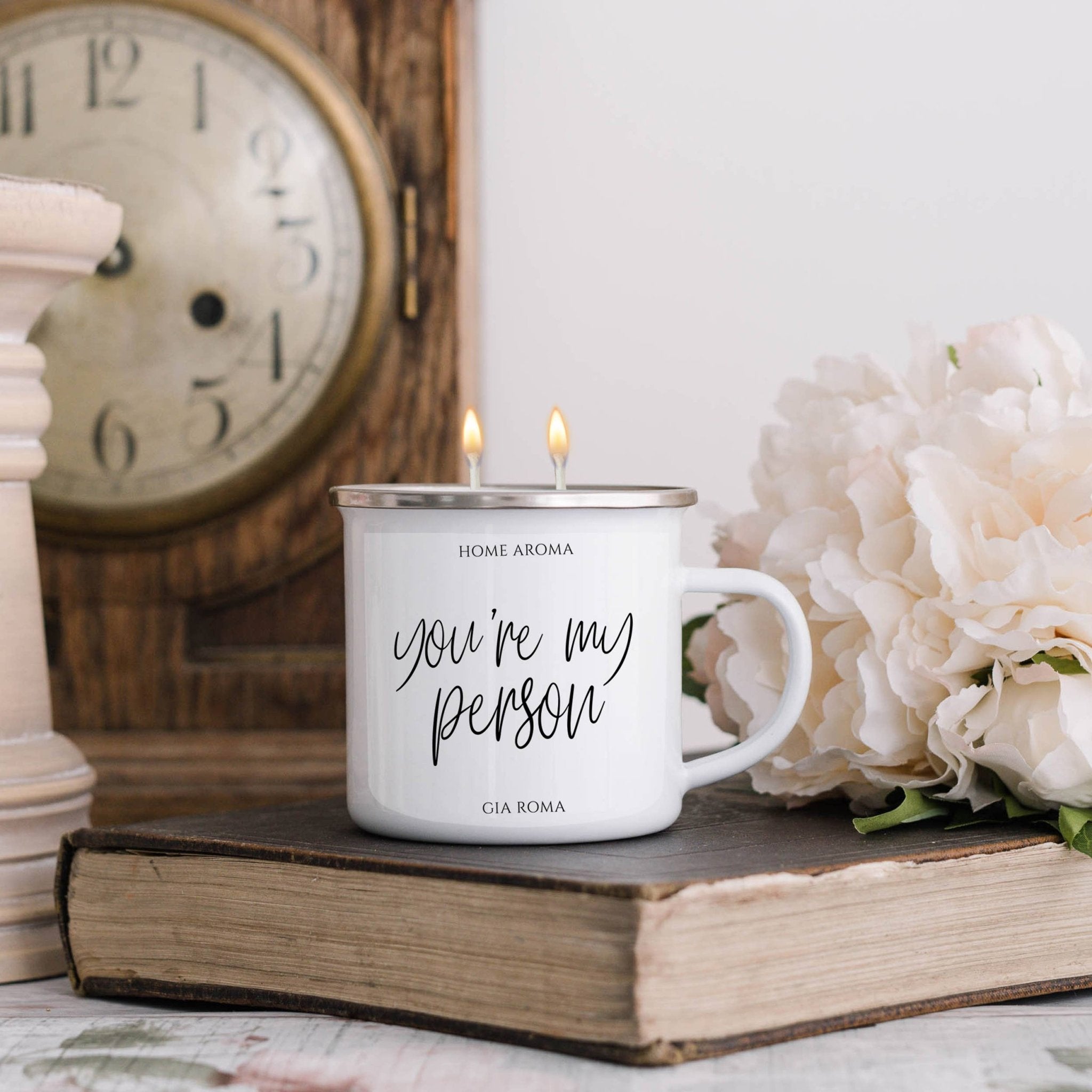 I Love You Candle Mug - The Bronze Butterfly