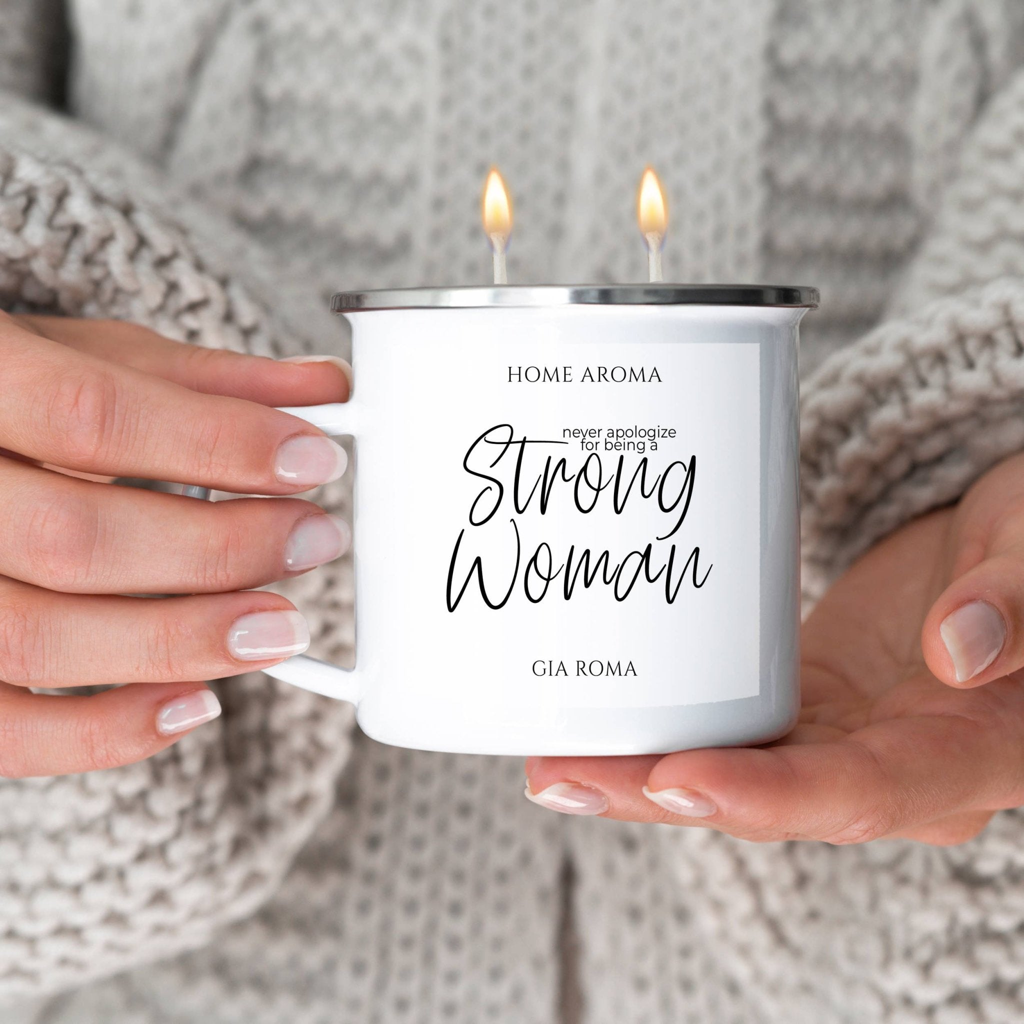 I Love You Candle Mug - The Bronze Butterfly