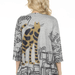 Inoah Tiggy Grey Knit Top - The Bronze Butterfly