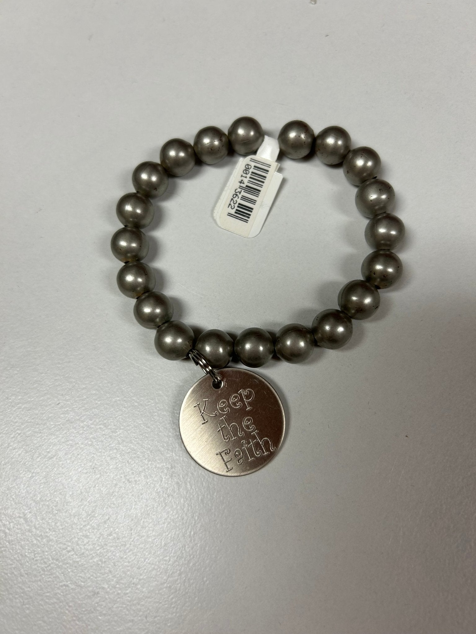 Inspirational Bracelet Antique Silver Keep The Faith - The Bronze Butterfly