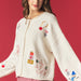 Ivory Holiday Embroidered Duster Cardigan - The Bronze Butterfly