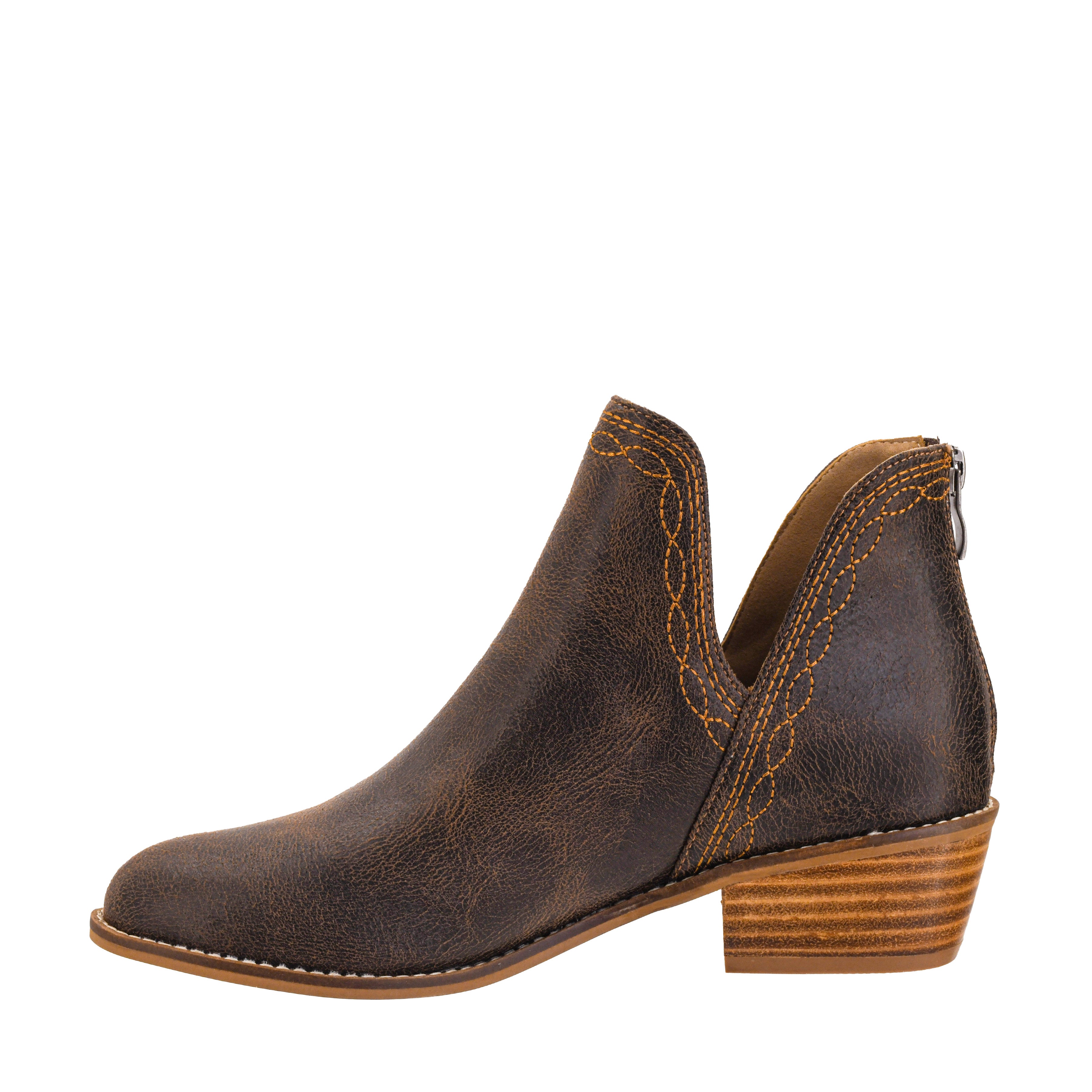 Corkys Dive Bar Slip-On Bootie in Espresso Crinkle