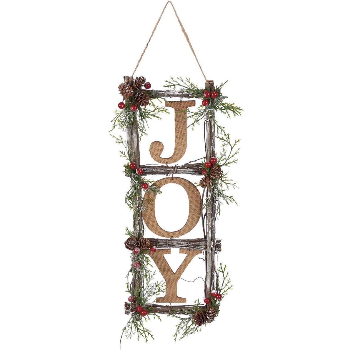 JOY PINE WALL DECOR - The Bronze Butterfly