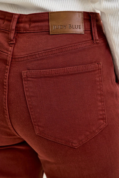 Judy Blue Aurora Weekender Jeans in Pumpkin Spice - The Bronze Butterfly