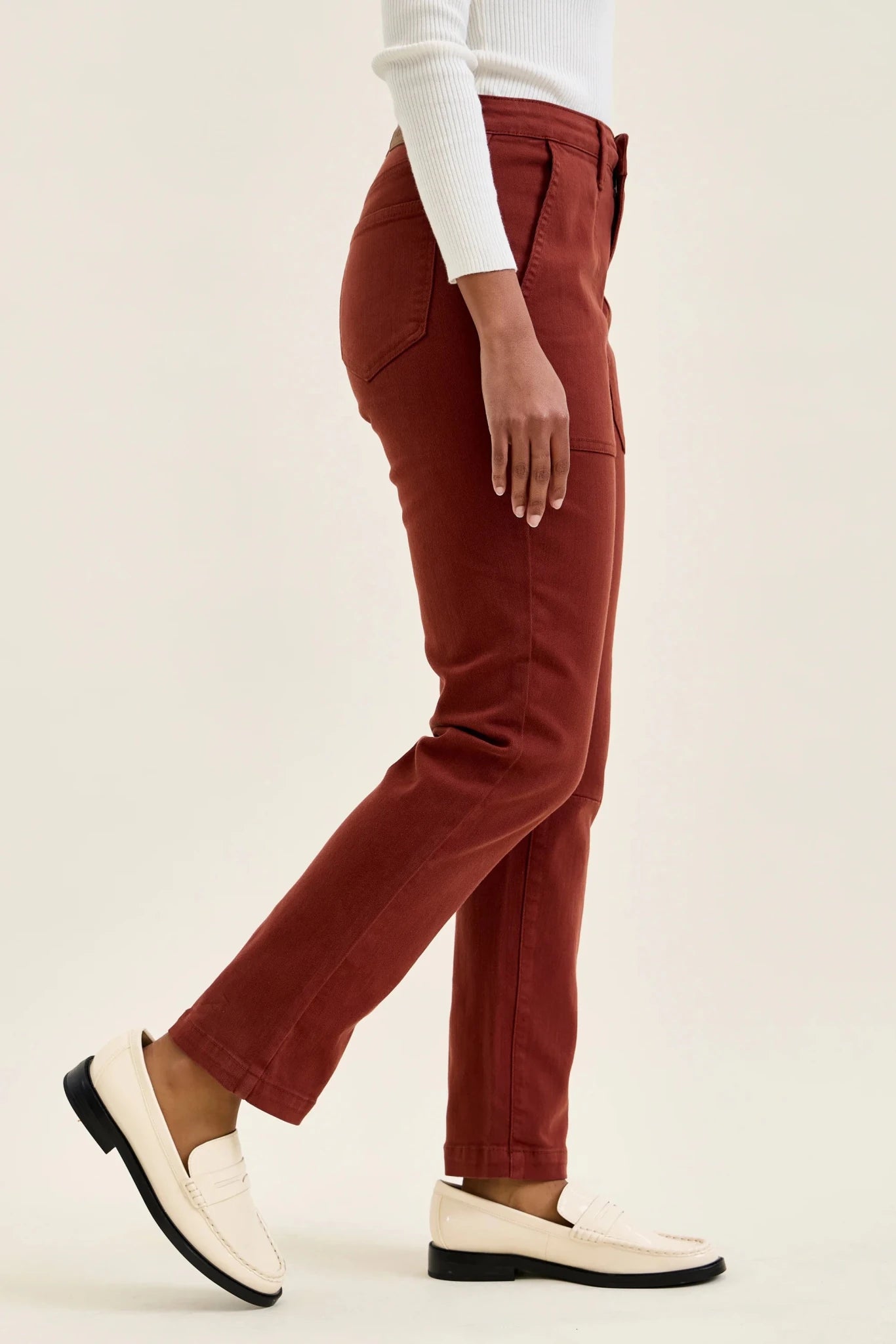 Judy Blue Aurora Weekender Jeans in Pumpkin Spice - The Bronze Butterfly