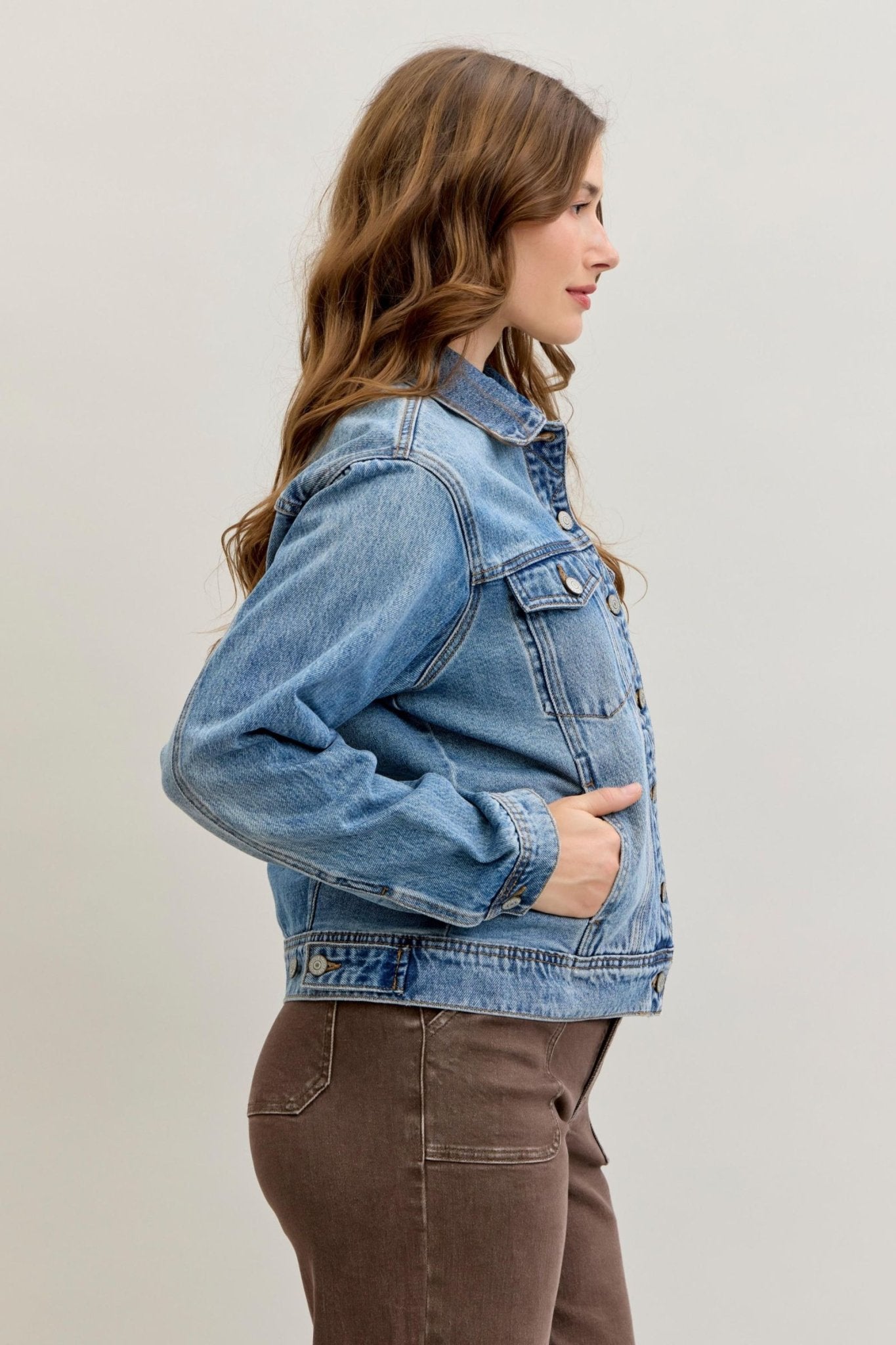 Judy Blue BF Jacket Rigid Magic MD - The Bronze Butterfly