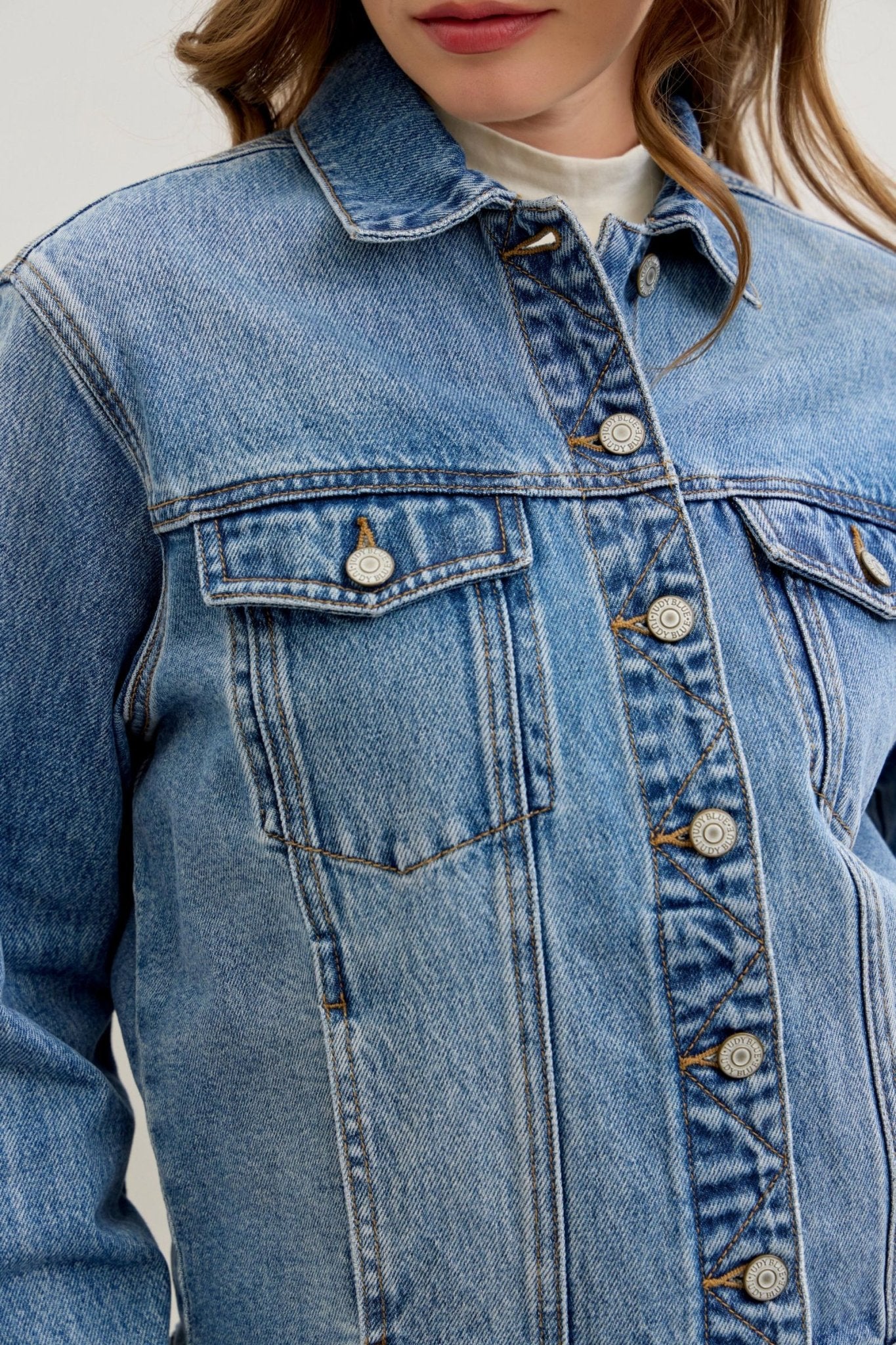 Judy Blue BF Jacket Rigid Magic MD - The Bronze Butterfly