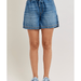 Judy Blue Featherweight Baggy Shorts | High Waist | The Bronze Butterfly - The Bronze Butterfly