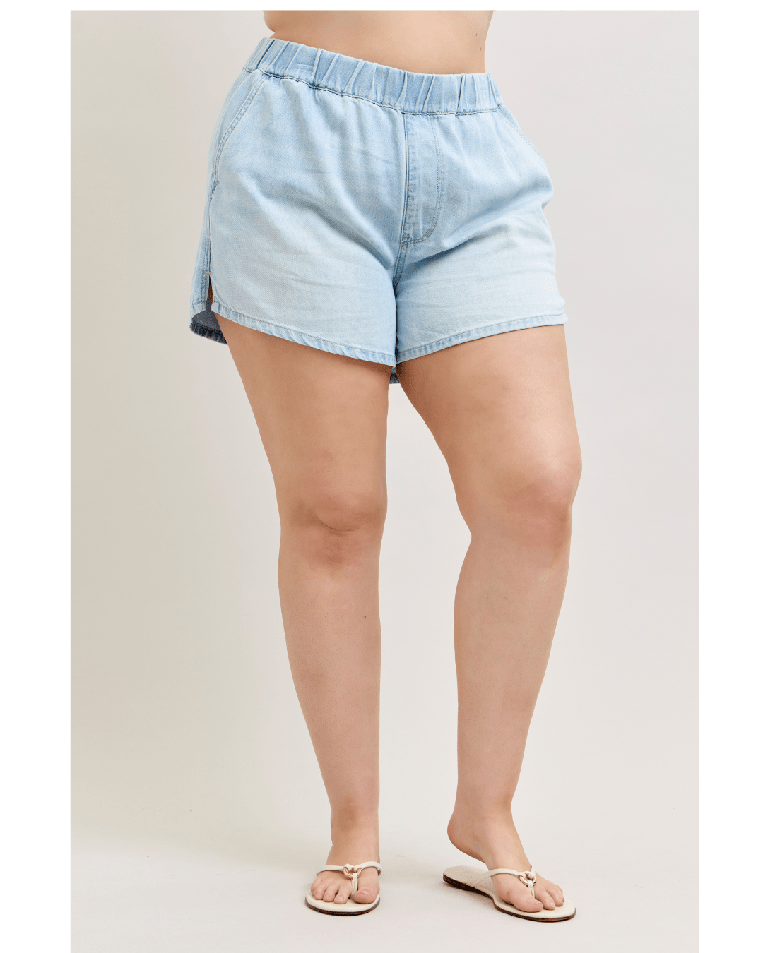 Judy Blue Featherweight Boxer Short | High Waist | The Bronze Butterfly - The Bronze Butterfly