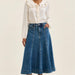 Judy Blue High Waist Lasso Stone Denim Skirt - The Bronze Butterfly