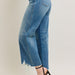 Judy Blue High Waist Rigid Magic Destroy Hem Crop Wide - The Bronze Butterfly