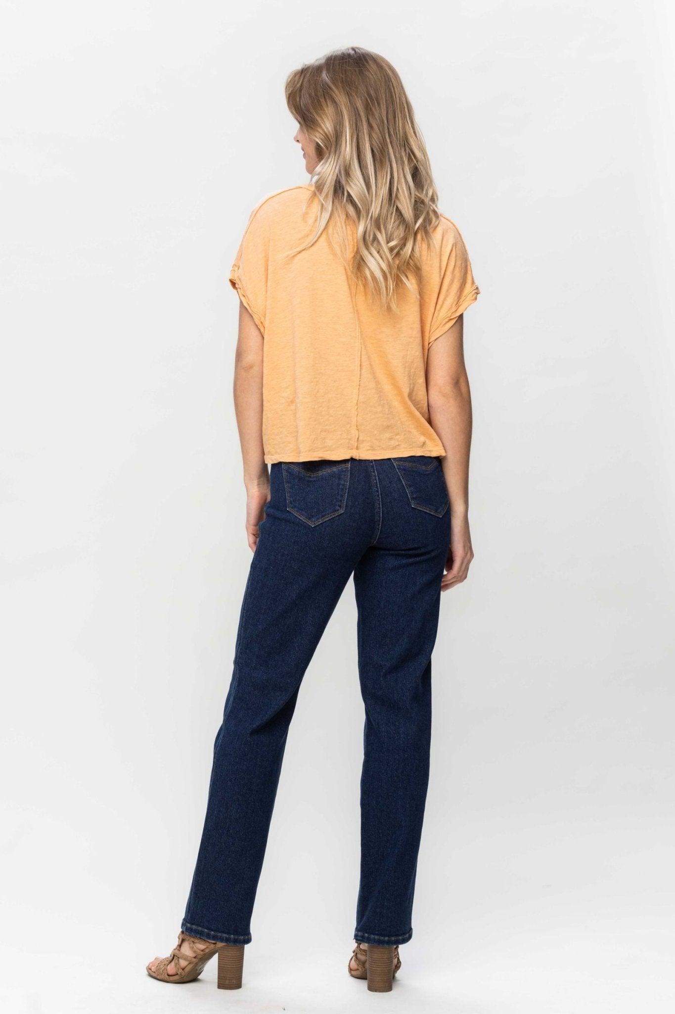 Judy Blue High Waist Tummy Control Classic Straight - The Bronze Butterfly