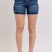 Judy Blue High Waist Tummy Control Destroy Release Hem Shorts - The Bronze Butterfly