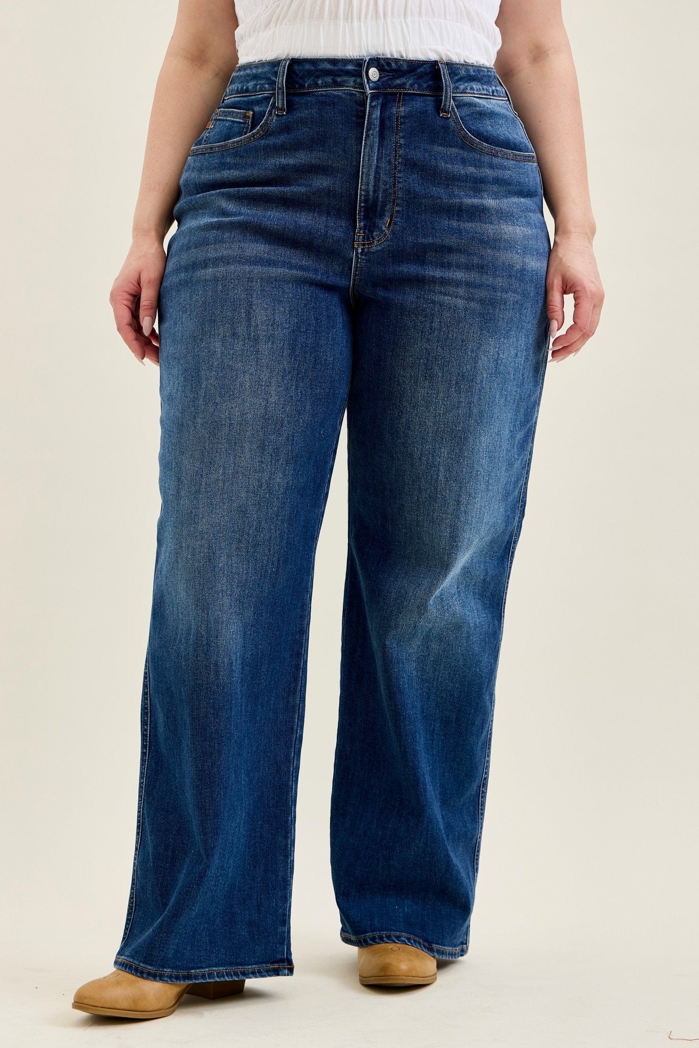 Judy Blue High Waist Wilhelmina Baggy Jeans - The Bronze Butterfly