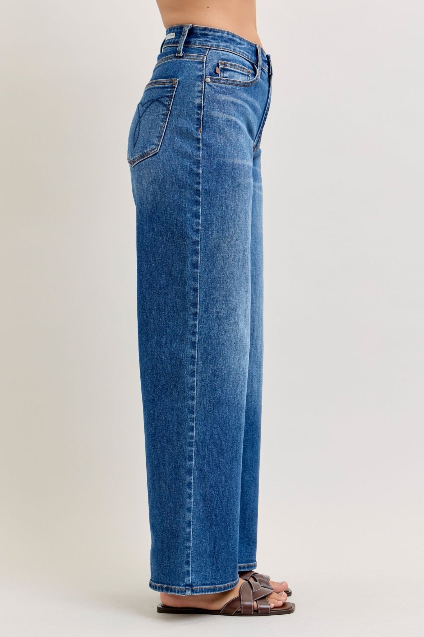 Judy Blue High Waist Wilhelmina Baggy Jeans - The Bronze Butterfly