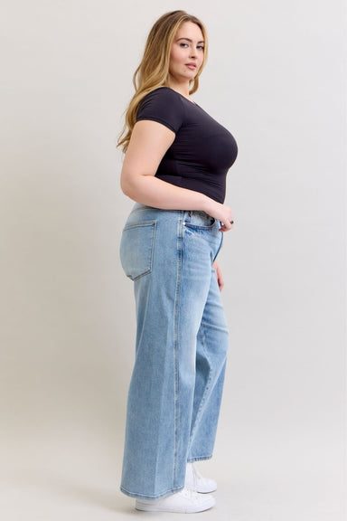 Judy Blue High Waist Wilhemina Rigid Magic Twisted Side Seam Plus Size - The Bronze Butterfly