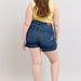 Judy Blue HW Tummy Control Fray Hem Short Plus Size - The Bronze Butterfly