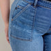 Judy Blue Mid Rise Bermudas w/ Back Flap Pockets - Regular & Plus Size - The Bronze Butterfly