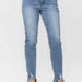 Judy Blue Mid Rise Cool Denim Relaxed - The Bronze Butterfly
