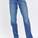 Judy Blue Mid Rise Dad jean with Release Hem - The Bronze Butterfly