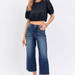 Judy Blue Midrise Tummy Control Wide Crop Jeans - The Bronze Butterfly