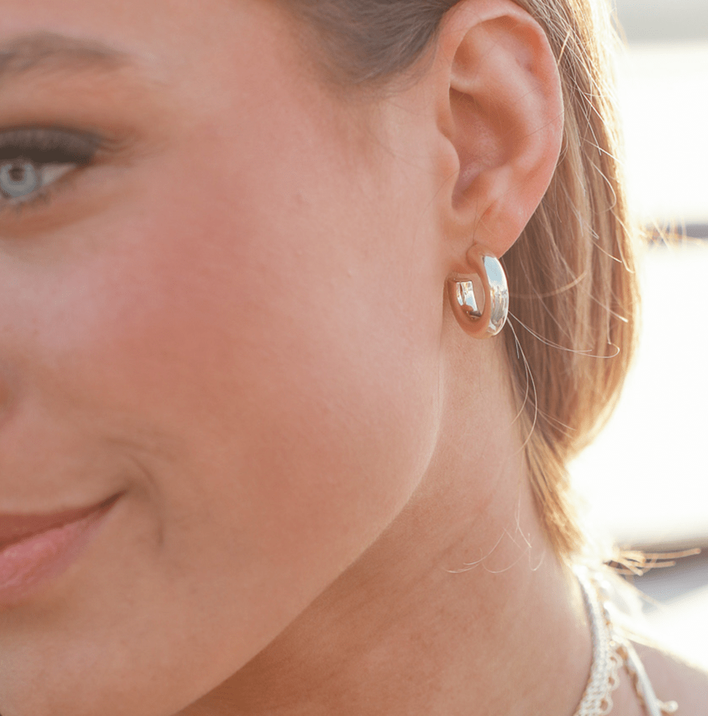 Just Dance Mini Hoop Earrings Gold - The Bronze Butterfly