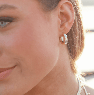 Just Dance Mini Hoop Earrings Gold - The Bronze Butterfly