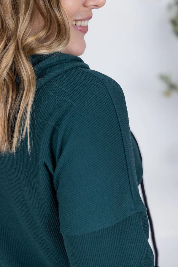 Kacey Ribbed Hoodie - The Bronze Butterfly