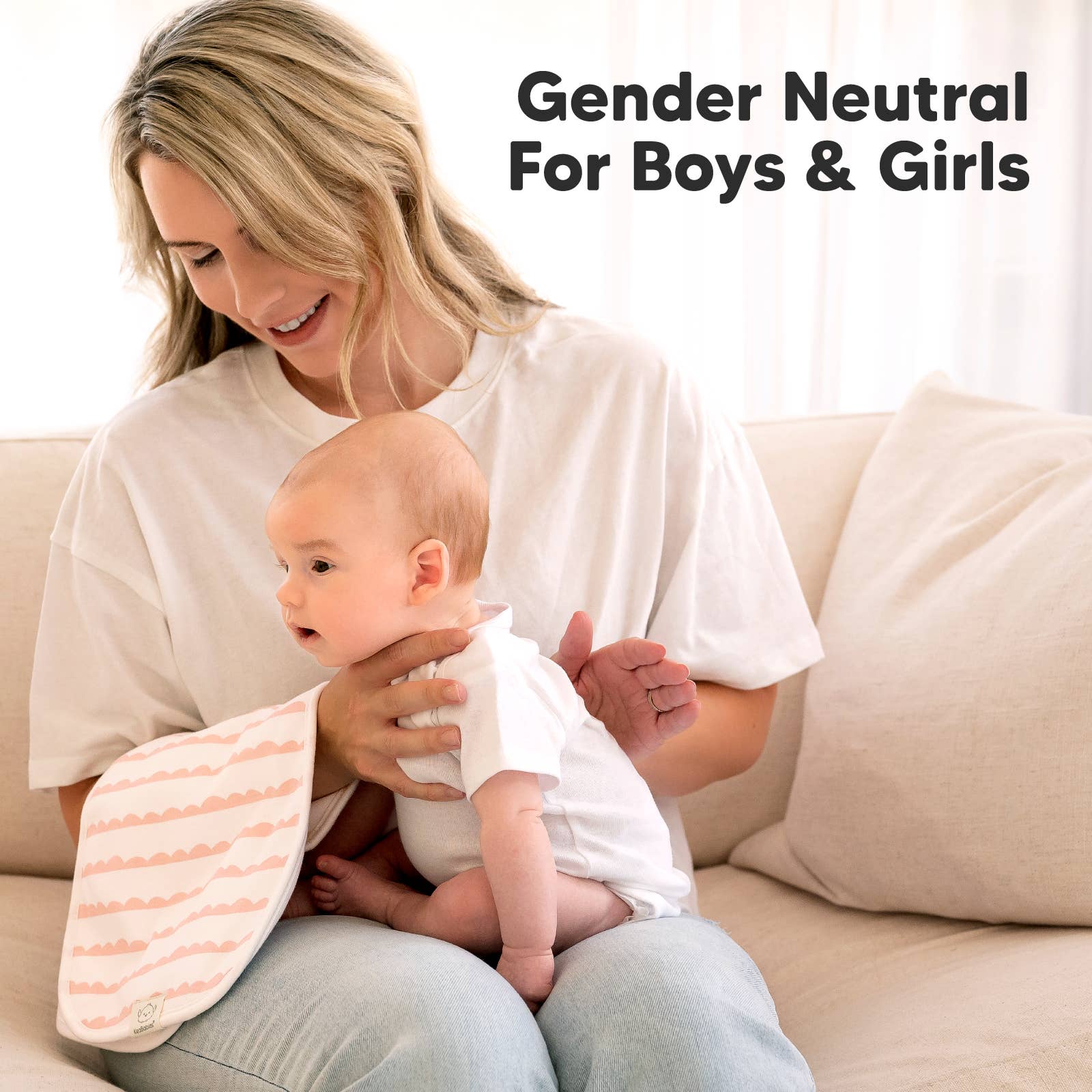 KeaBabies 5 - Pack Urban Burp Cloths - The Bronze Butterfly