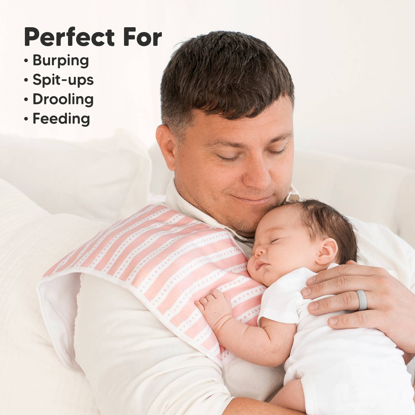 KeaBabies 5 - Pack Urban Burp Cloths - The Bronze Butterfly