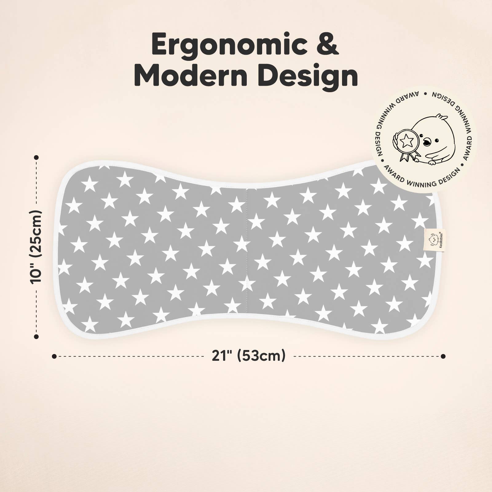 KeaBabies 5 - Pack Urban Burp Cloths - The Bronze Butterfly