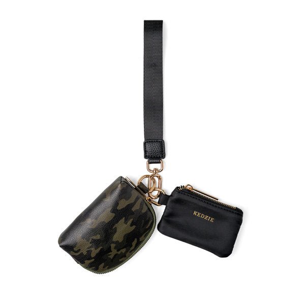 Kedzie Tandem Wristlet Set | Vegan Leather & Nylon - The Bronze Butterfly