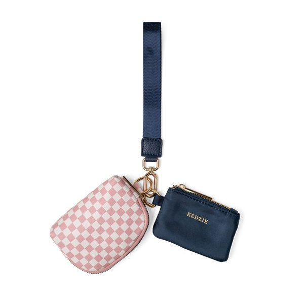 Kedzie Tandem Wristlet Set | Vegan Leather & Nylon - The Bronze Butterfly