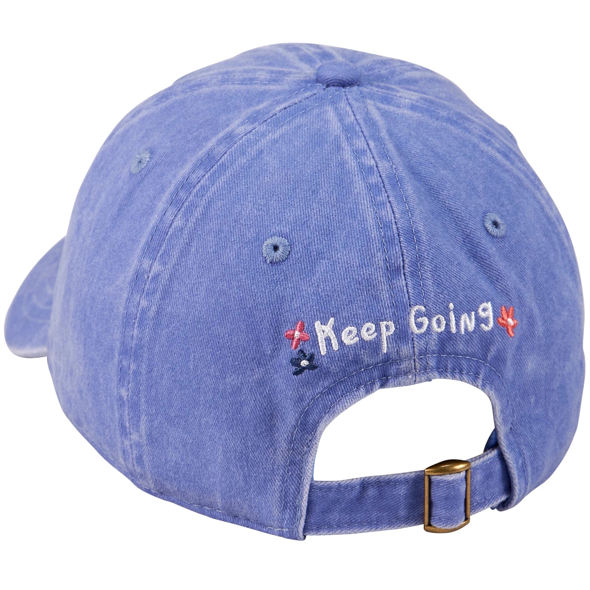 Keep Going Embroidered Baseball Cap | Stonewashed Blue - The Bronze Butterfly