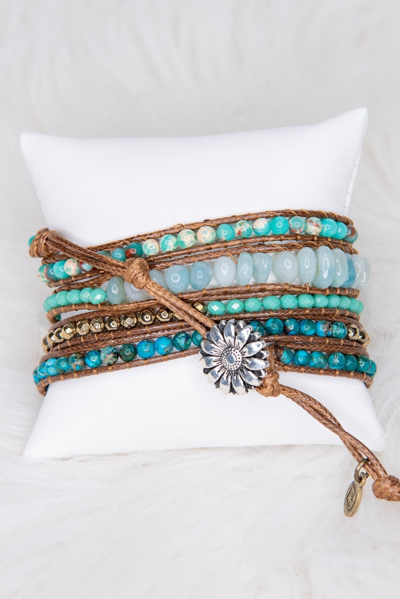 Kelly Leather Wrap Bracelet | Dylan Jewelry - The Bronze Butterfly