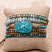 Kelly Leather Wrap Bracelet | Dylan Jewelry - The Bronze Butterfly