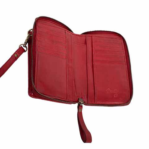 Leather crossbody by Scully