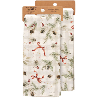 Kitchen Towel Christmas Greenery - The Bronze Butterfly