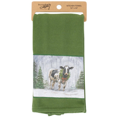 Kitchen Towel - Snowy Cow - The Bronze Butterfly