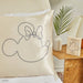 Kitsch & Mickey and Minnie Satin Pillowcase Mrs.Mouse - Cream - The Bronze Butterfly
