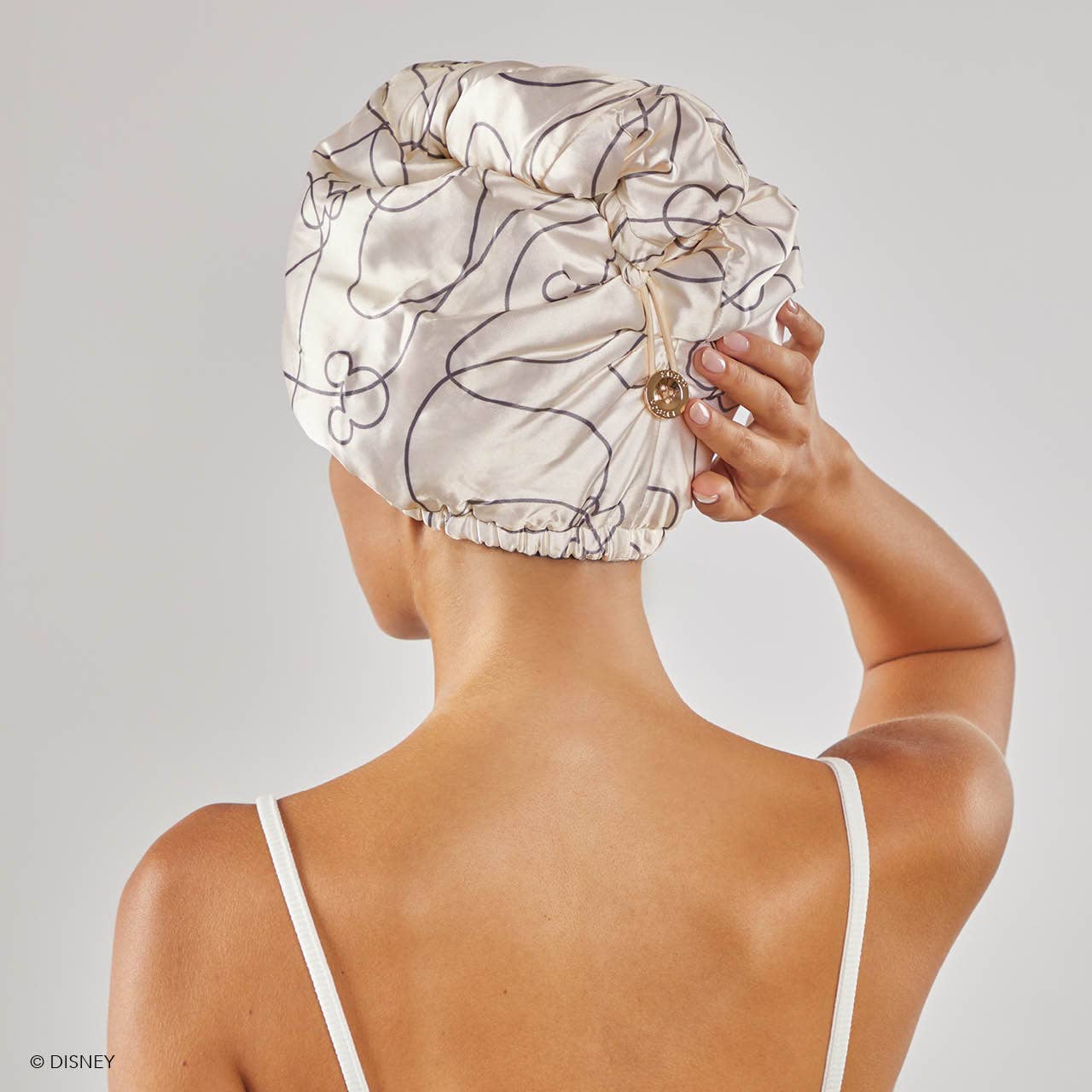 Kitsch & Mickey and Minnie Satin - Wrapped Hair Towel - The Bronze Butterfly