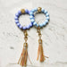 Lanyard Lovebirds O Wristband Keychain Gold Tassel - The Bronze Butterfly