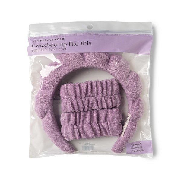 Lemon Lavender I Washed Up Like This Super Soft Dryband Set - The Bronze Butterfly