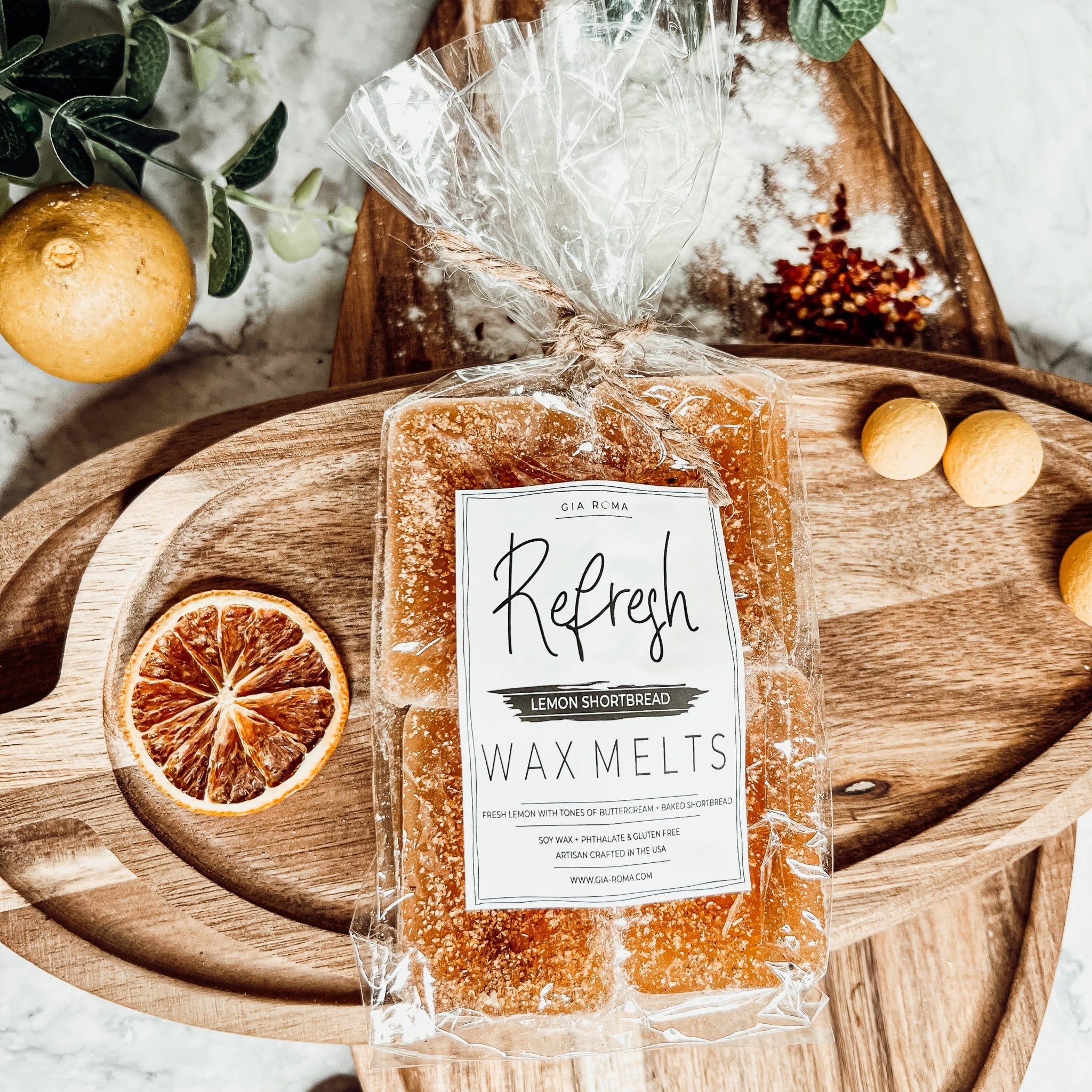 Lemon Shortbread Wax Melts Oversized Natural Toxin Free Melt - The Bronze Butterfly