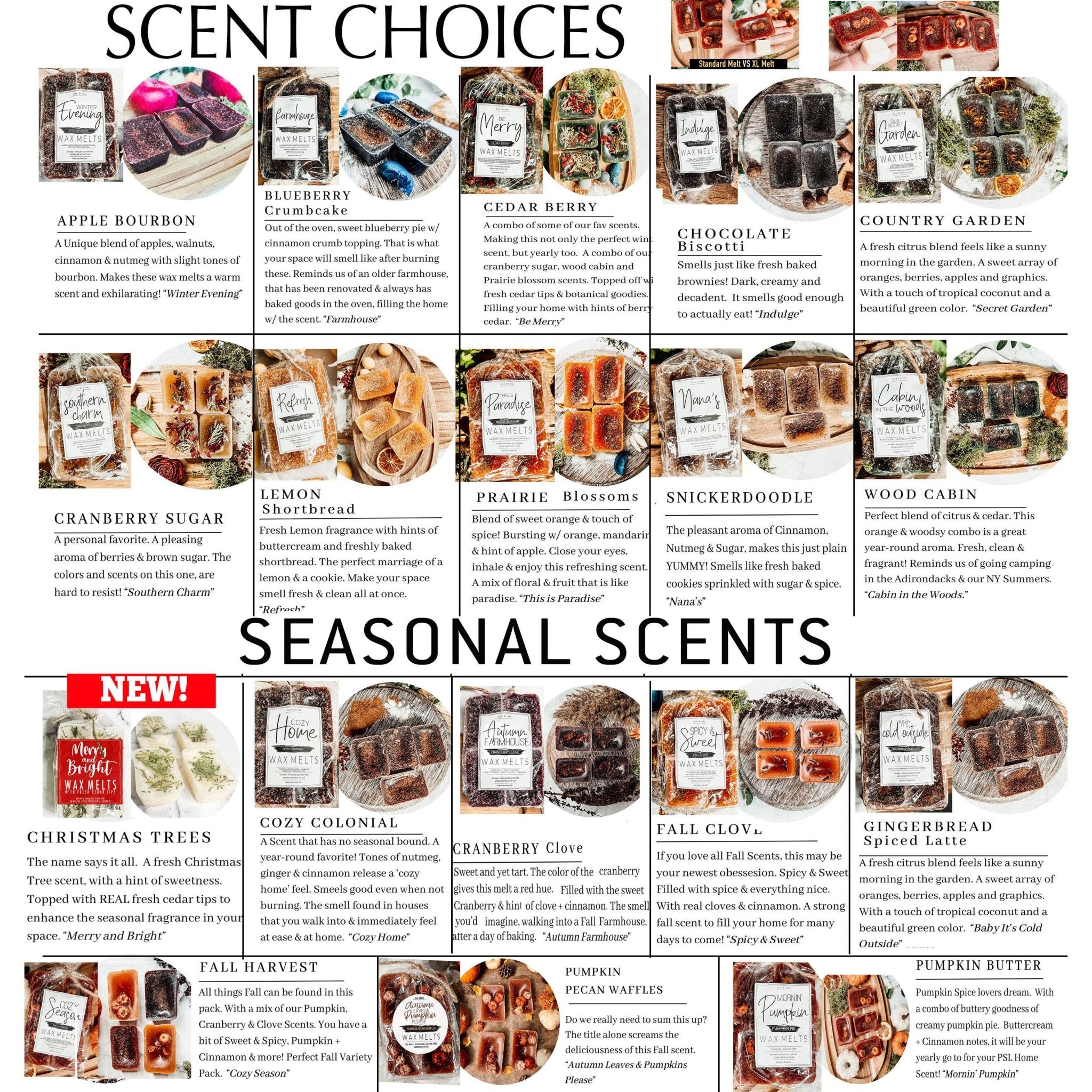 Lemon Shortbread Wax Melts Oversized Natural Toxin Free Melt - The Bronze Butterfly