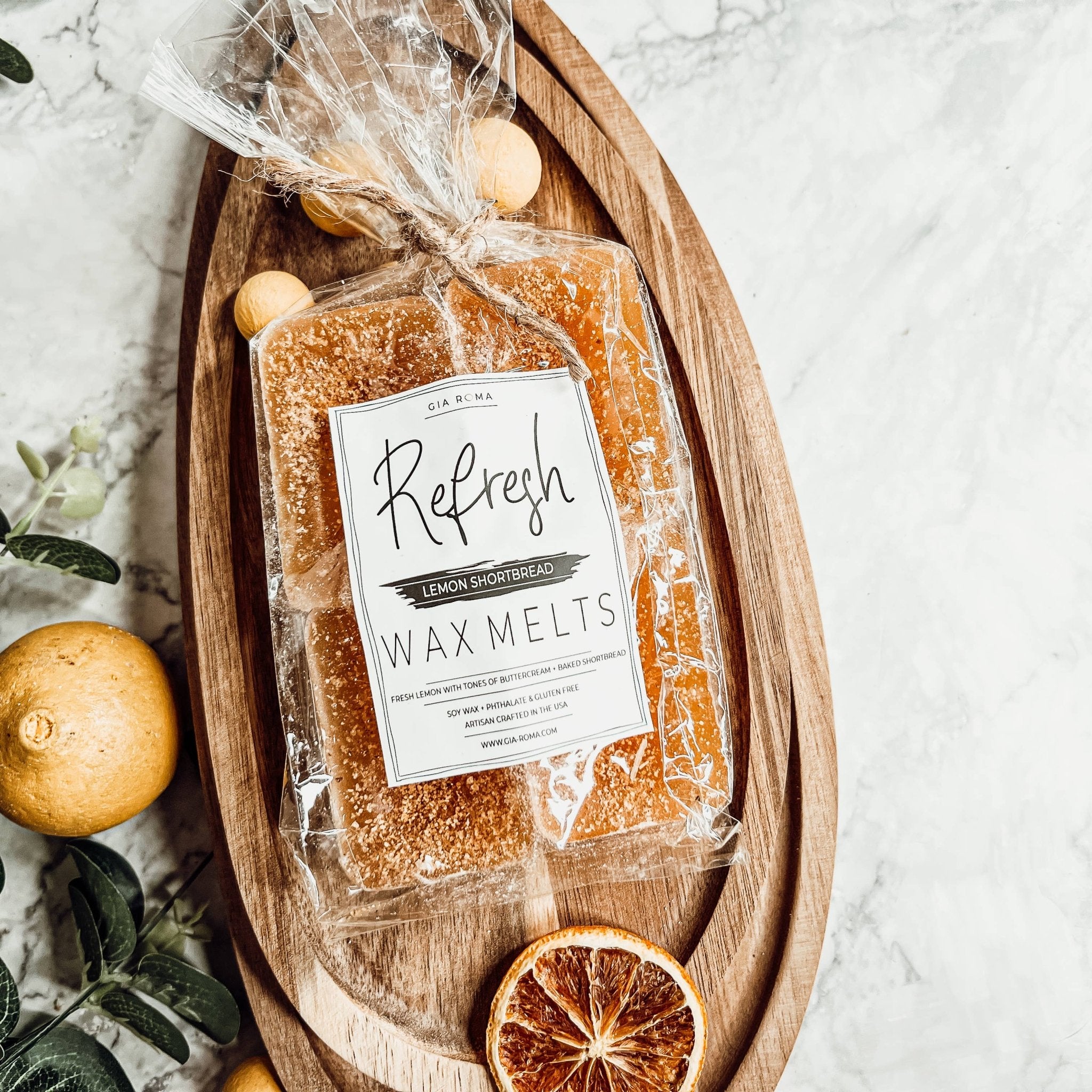 Lemon Shortbread Wax Melts Oversized Natural Toxin Free Melt - The Bronze Butterfly