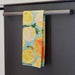 LEMON SLICES blu Kitchen Tea Towel - The Bronze Butterfly
