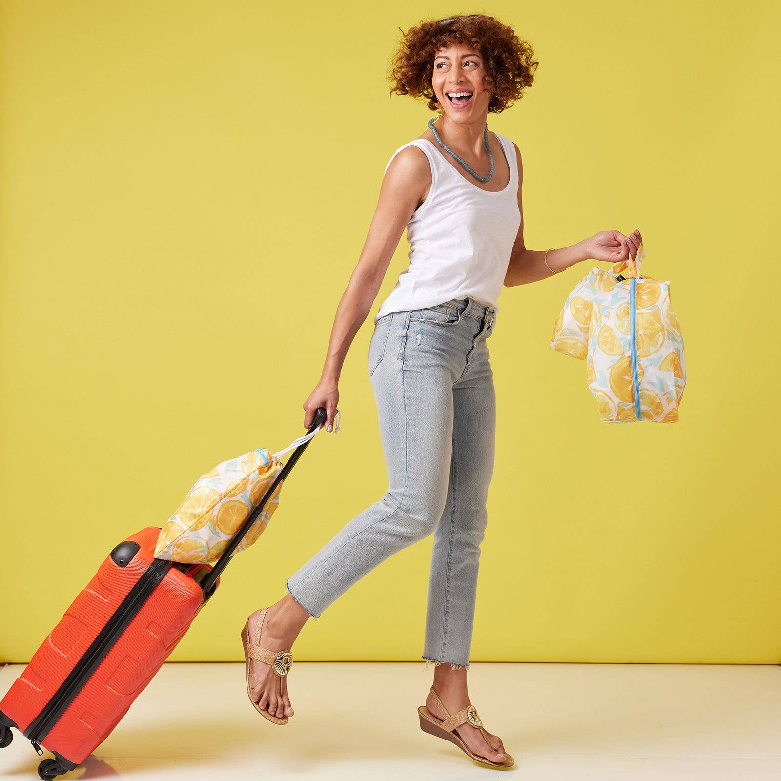 LEMON SLICES Splash Proof Pouch - The Bronze Butterfly