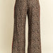 LEOPARD CONTRAST TROUSER RED PANEL - The Bronze Butterfly