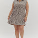 Leopard Print Sleeveless Mini Dress Plus Size - The Bronze Butterfly